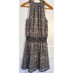 Stella and Dot You do You Snakeskin Dress in Black and Grey Size S